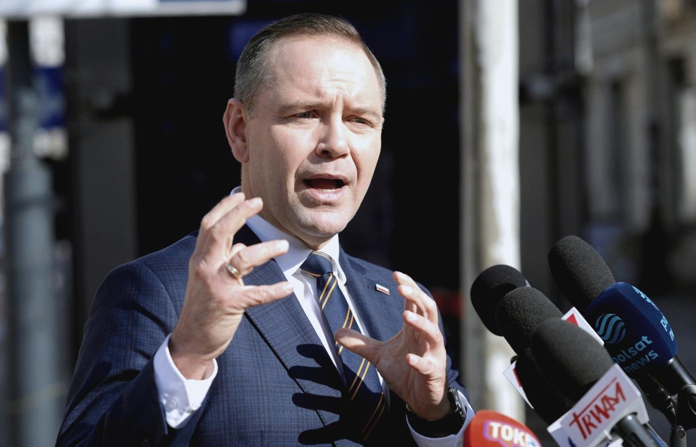 Karol Nawrocki rozmowa z Mediami.